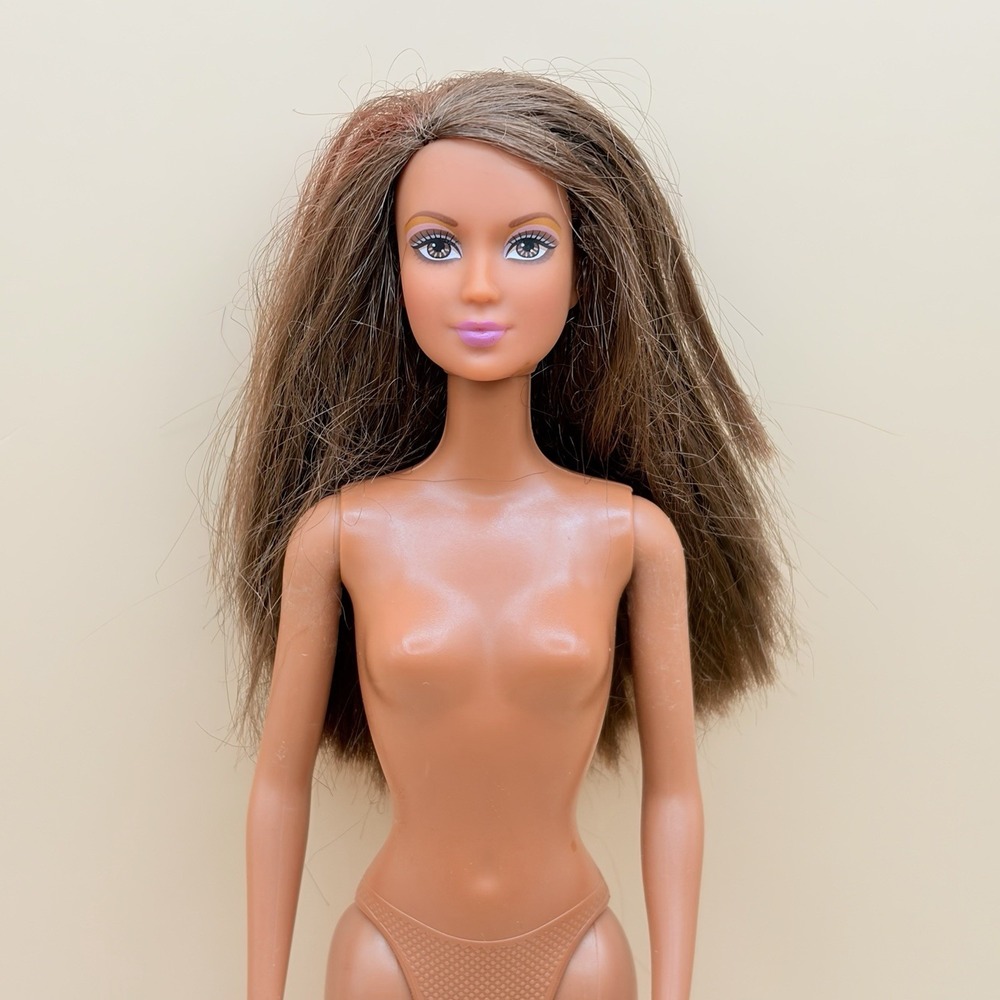 Barbie Fashion Fever Kayla Doll 2005 Mattel Nude Doll Only Tan Brown Hair